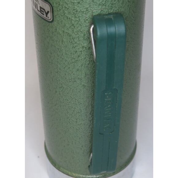 Aladdin STANLEY THERMOS Green Handle A-944DH Quart Stainless Steel Water Bottle - Picture 4 of 13